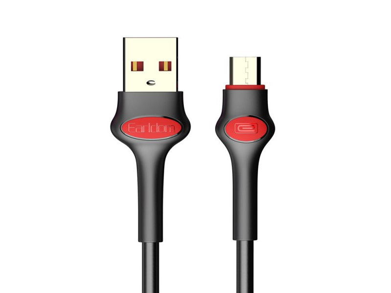 

Аксессуар Earldom EC-082M USB - MicroUSB 2.4A 1m Black 0L-00049830, EC-082M