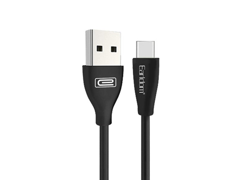 

Аксессуар Earldom EC-087C USB - Type-C 2.4A 1m Black 0L-00049825, EC-087C