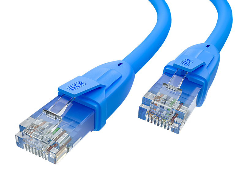 фото Сетевой кабель gcr utp 24awg cat.5e rj45 t568b 5.0m blue gcr-lnc01-5.0m