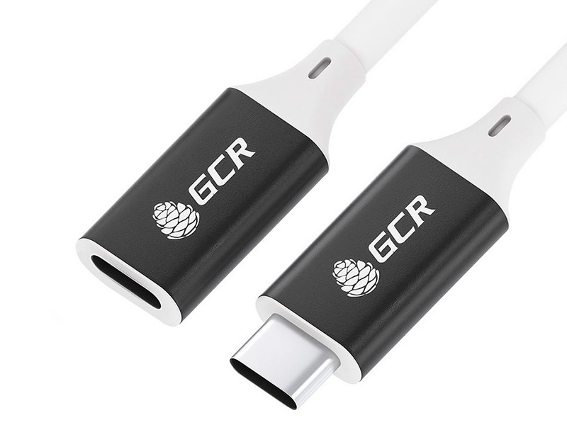 

Аксессуар GCR USB Type-C - USB Type-C 3.0m Black-White GCR-53735, GCR-53735