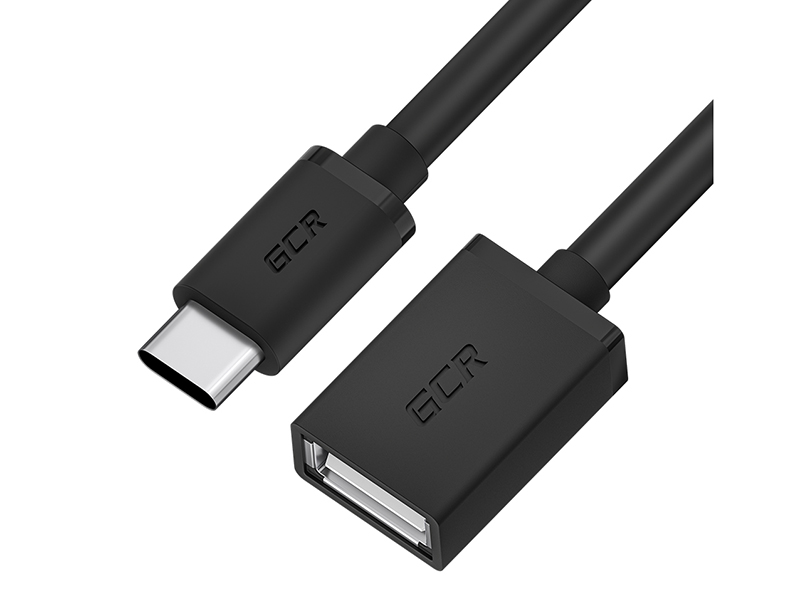 

Аксессуар GCR OTG 0.75m USB 2.0 CM/AF Black GCR-50600, GCR-50600