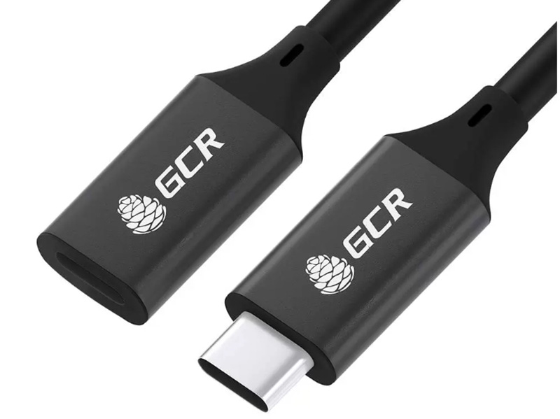 

Аксессуар GCR USB Type-C 0.5m Black GCR-54075, GCR-54075