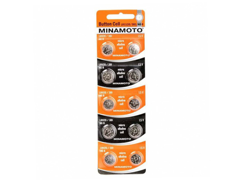 

Батарейка LR1120 - Minamoto AG8 LR1120/10BL (10 штук), MM AG8 LR1120/10BL