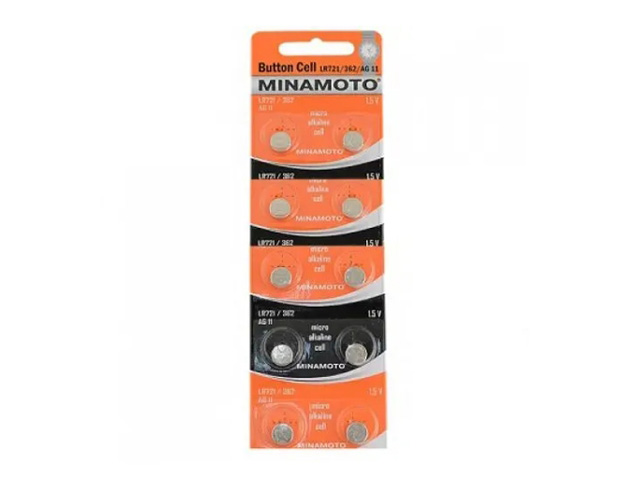 

Батарейка LR721 - Minamoto AG11 LR721/10BL (10 штук), MM AG11 LR721/10BL