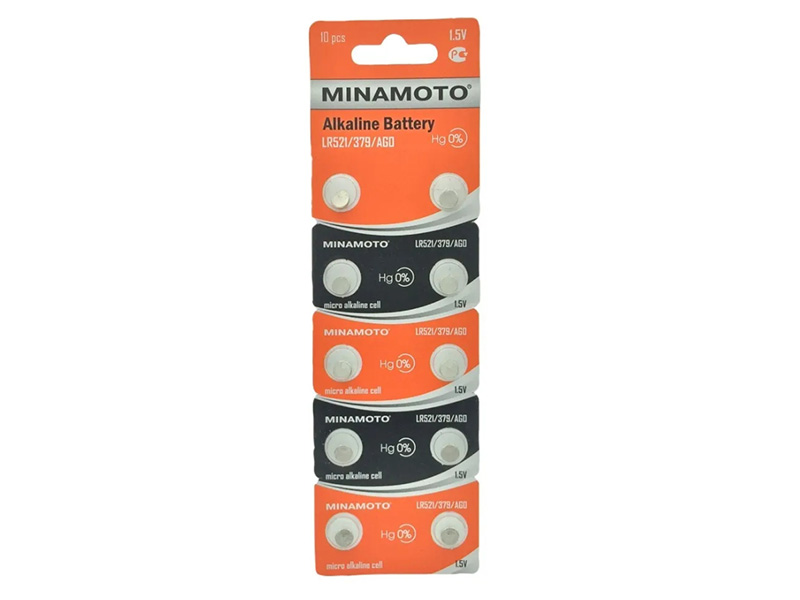 

Батарейка LR521 - Minamoto AG0 LR521/10BL (10 штук), MM AG0 LR521/10BL