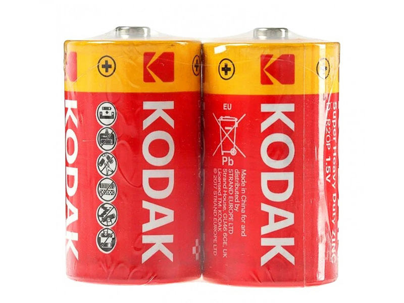 

Батарейка D - Kodak R20/2SH Super Heavy Duty (2 штуки), KD R20/2SH