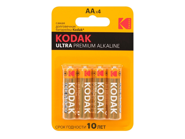 

Батарейка AA - Kodak LR6/4BL Ultra Premium Alkaline (4 штуки), KD LR6/4BL UP
