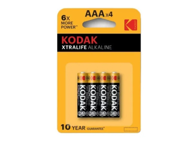 

Батарейка AAA - Kodak LR03/4SH Xtralife Alkaline (4 штуки), KD LR03/4SH 60BOX