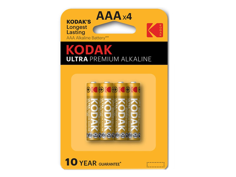 

Батарейка AAA - Kodak LR03/4BL Ultra Premium Alkaline (4 штуки), KD LR03/4BL UP