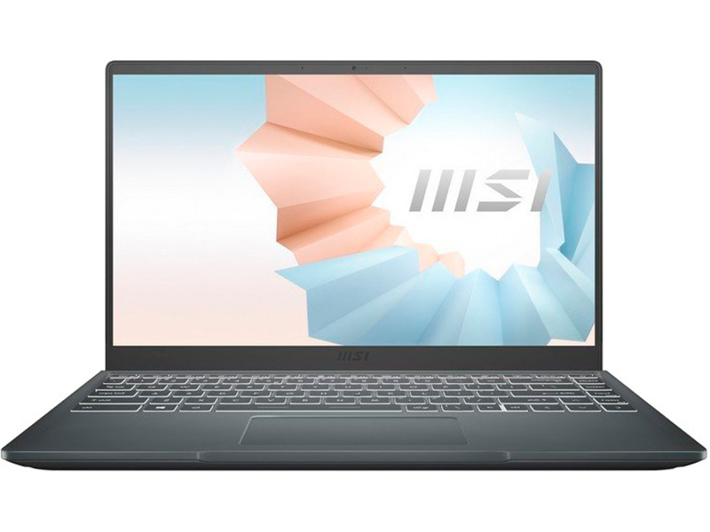 фото Ноутбук msi modern 14 b11mou-1240ru 9s7-14d334-1240 (intel core i7 1195g7 2.9ghz/16384mb 512gb ssd/intel iris xe graphics/wi-fi/bluetooth/cam/14/1920x1080/windows 11 professional 64-bit)