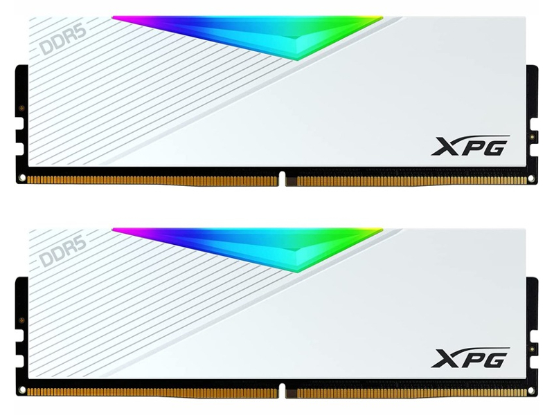 фото Модуль памяти a-data xpg lancer rgb ddr5 dimm 6000mhz pc48000 cl40 - 32gb kit (2x16gb) ax5u6000c4016g-dclarwh