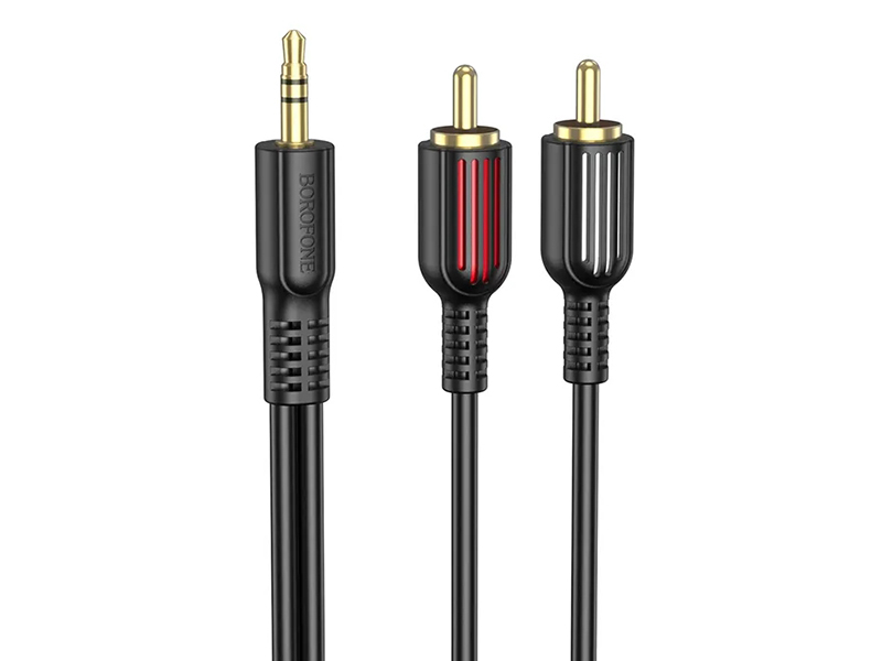 

Аксессуар Borofone BL11 AUX 3.5mm - 2xRCA 1.5m Black 6974443382204, BL11