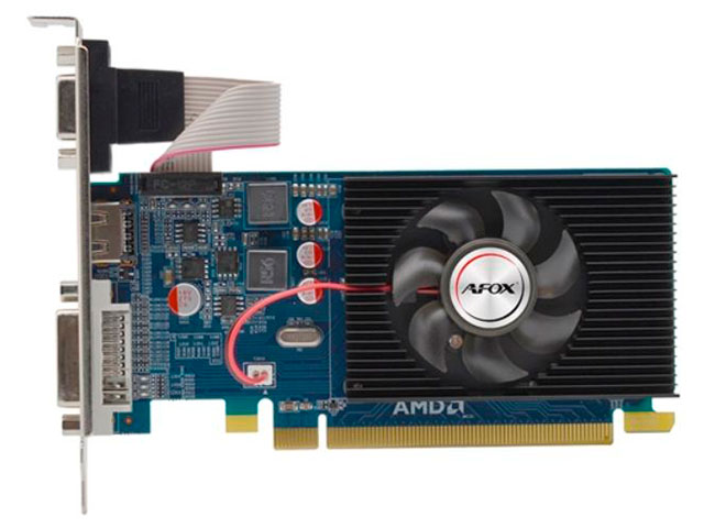 фото Видеокарта afox amd radeon r5 230 625mhz pci 3.0 2048mb 1333mhz 64 bit dvi-d hdmi vga afr5230-2048d3l4