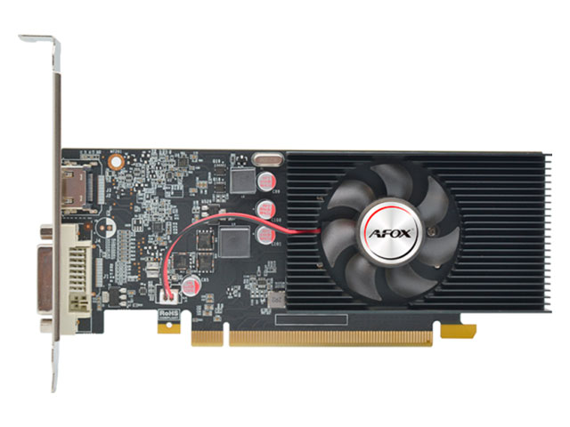  Afox GeForce GT 1030 1228Mhz PCI-E 3.0 2048Mb 1468Mhz 64 bit DVI-D HDMI VGA AF1030-2048D5L7