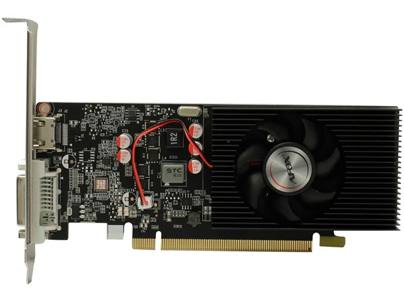 фото Видеокарта afox geforce gt 1030 2gb 1265mhz pci-e 2048mb 6008mhz 64-bit dvi hdmi af1030-2048d5l5-v2