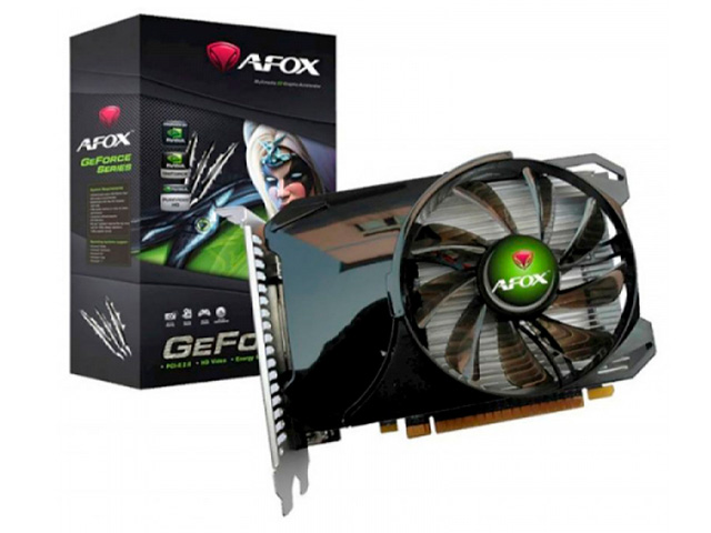 фото Видеокарта afox geforce gt740 lp single fan 2gb 1058mhz pci-e 2048mb 5000mhz 128 bit vga dvi hdmi af740-2048d5l4