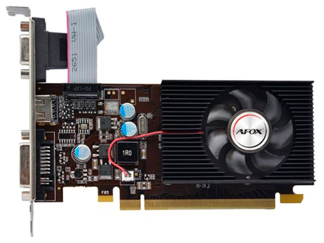 Видеокарта Afox Geforce G210 520Mhz PCI-E 512Mb 800Mhz 64 bit VGA DVI HDMI AF210-512D3L3-V2 видеокарта afox geforce g210 lp 1gb af210 1024d3l5 v2