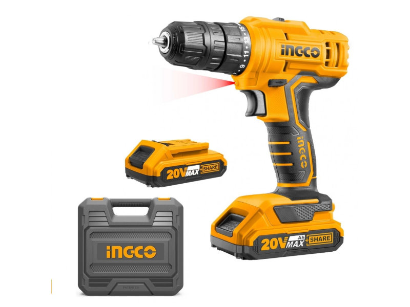 

Электроинструмент Ingco 20V 2x1.5Ah CDLI20012, CDLI20012