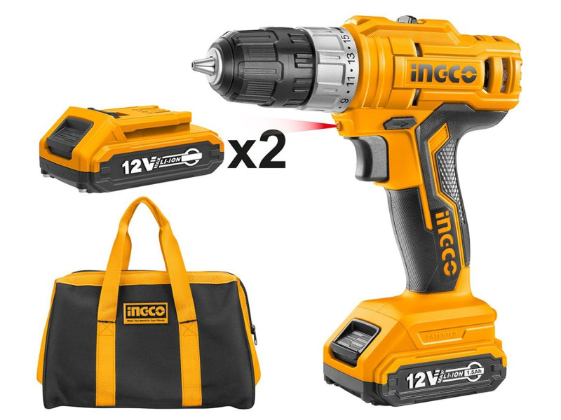 

Электроинструмент Ingco 20V 2x1.5Ah CDLI1222, CDLI1222
