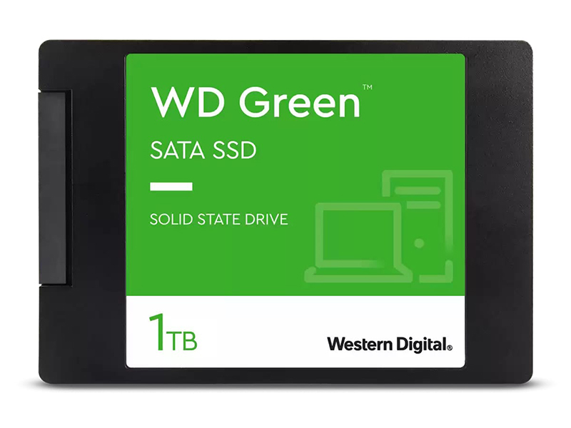 Твердотельный накопитель Western Digital Green SSD SATA2.5 1Tb SLC WDS100T3G0A игровой компьютер intel core i3 10100f amd rx 550 2gb 16gb ram ssd 1tb hdd 1tb