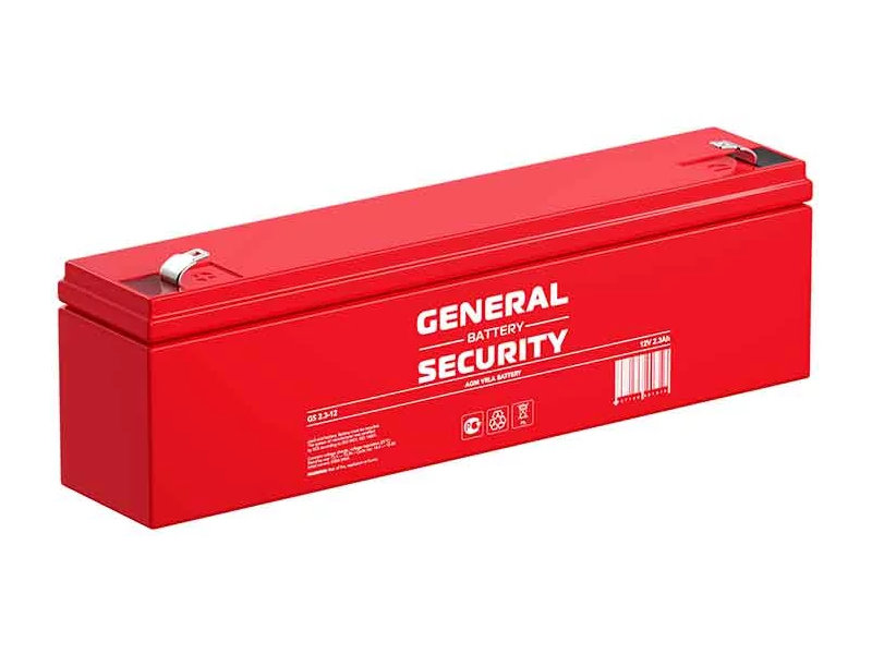 Аккумулятор General Security 12V 2.3Ah GS2.3-12 аккумулятор для ибп general security gsl 2 3 12 2 3 а ч 12 в gsl 2 3 12