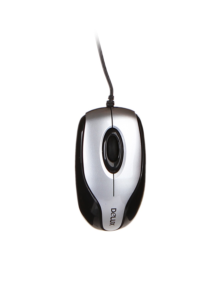 

Мышь Delux DLM-363B Black-Silver, DLM-363B