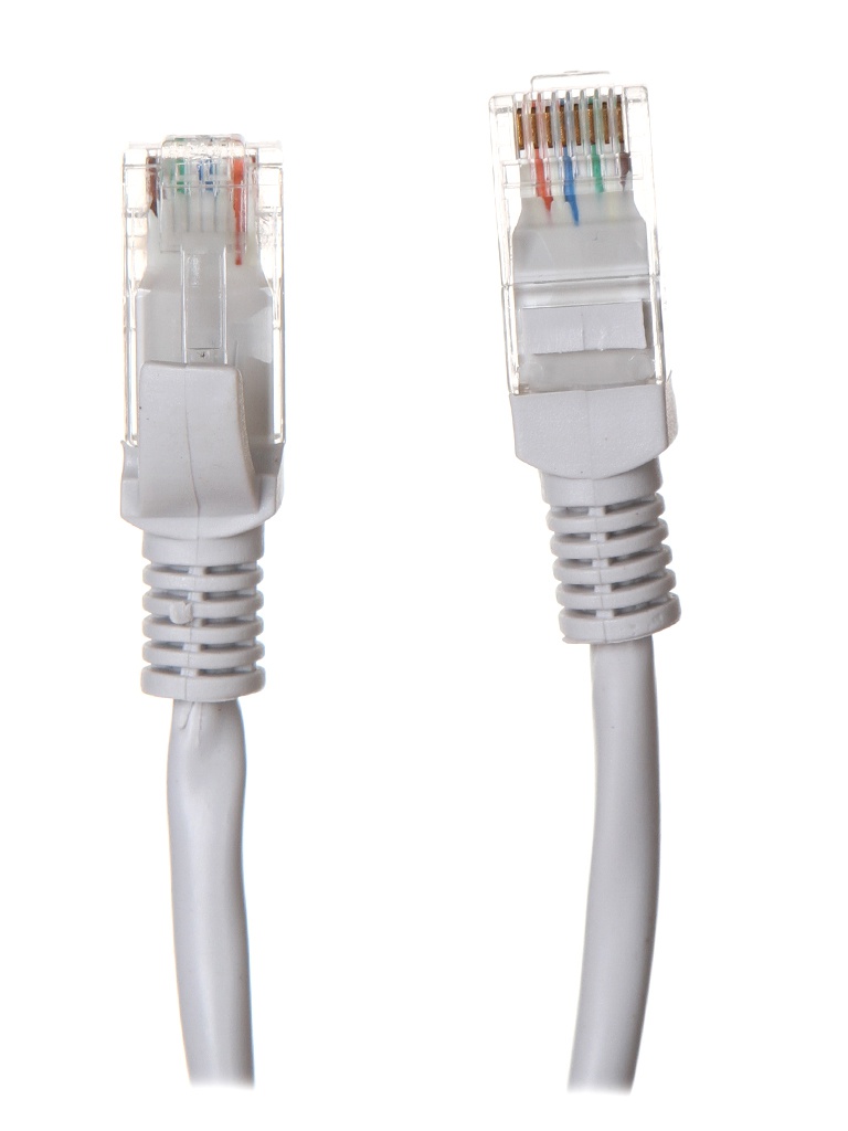 

Сетевой кабель Delux UTP cat.5 RJ-45 3m Grey, 3m grey Cu