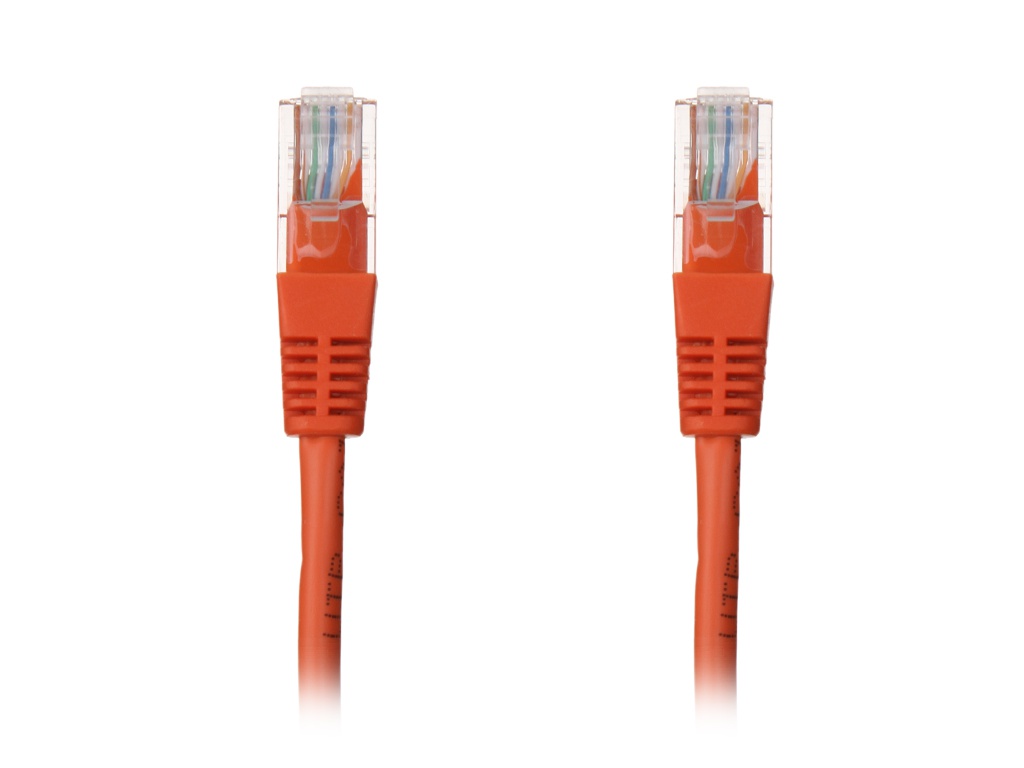 Сетевой кабель Delux UTP cat.5e RJ-45 2m Orange