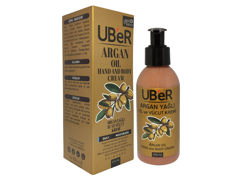 фото Крем для рук и тела uber с маслом арганы 150ml ubr016