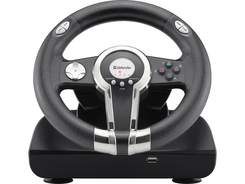 Игровой руль Defender Gotcha 64398 игровой руль с педалями pxn v3pro racing wheel orange