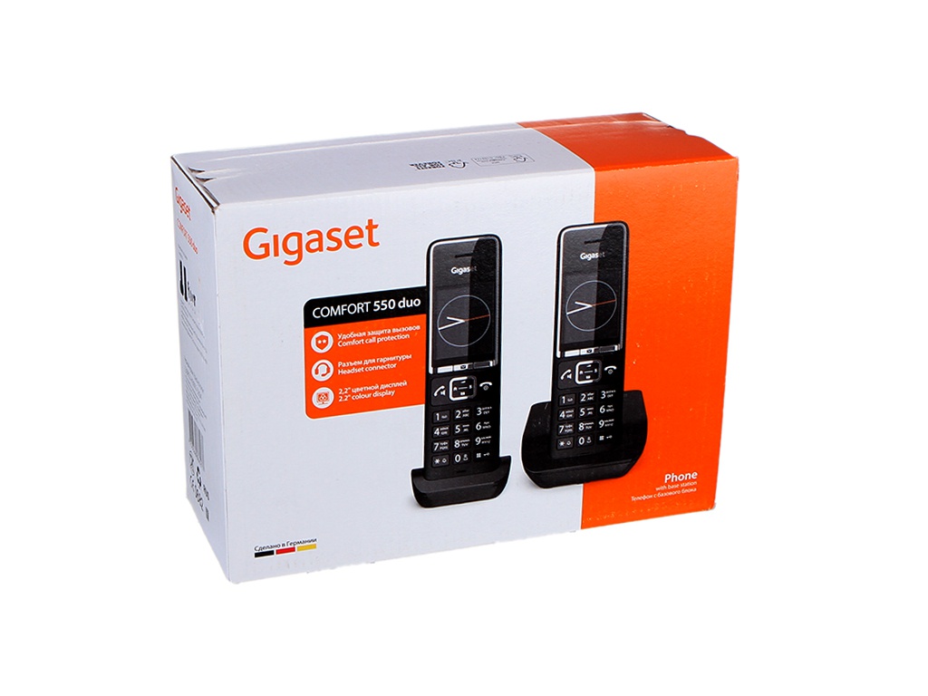 фото Радиотелефон gigaset comfort 550 duo rus black