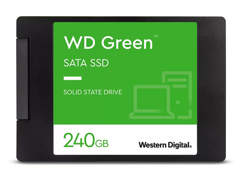 Твердотельный накопитель Western Digital Green SSD 240Gb SATA WDS240G3G0A накопитель ssd western digital sn350 nvme 1tb green wds100t3g0c