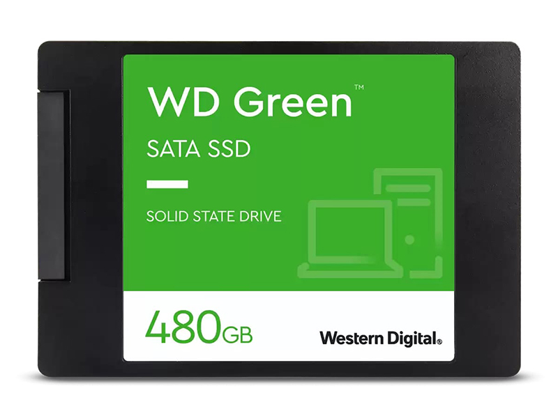 Твердотельный накопитель Western Digital Green SSD 480Gb SATA WDS480G3G0A ssd накопитель western digital 2 5 green 240 гб sata iii 3d nand tlc wds240g3g0a