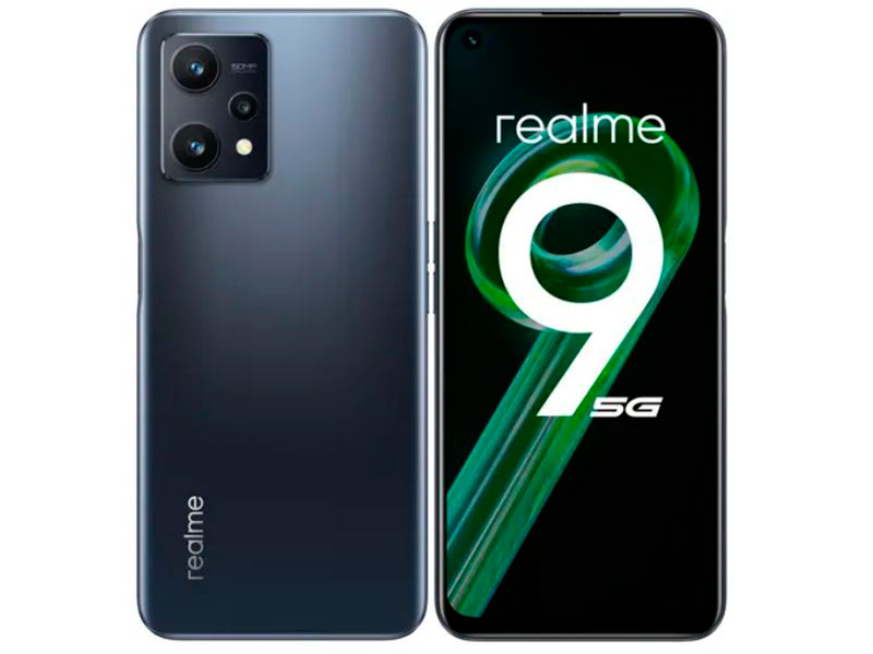 

Сотовый телефон Realme 9 5G 4/64Gb Black, 9 5G