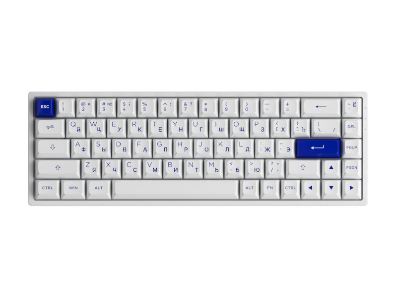 

Клавиатура Akko 3068B RGB Plus Edition White-Blue 300685, 3068B