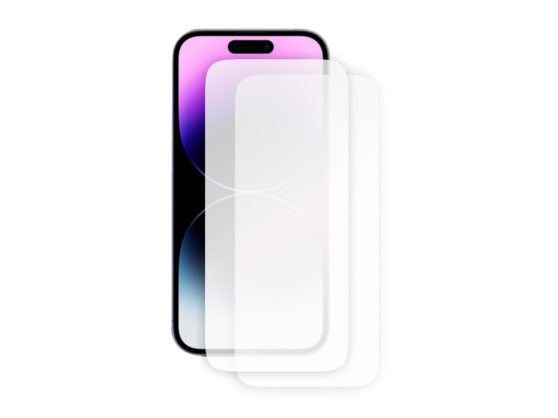 

Гибридное защитное стекло Krutoff для APPLE 14 Pro Max 2шт 282463, APPLE 14 Pro Max