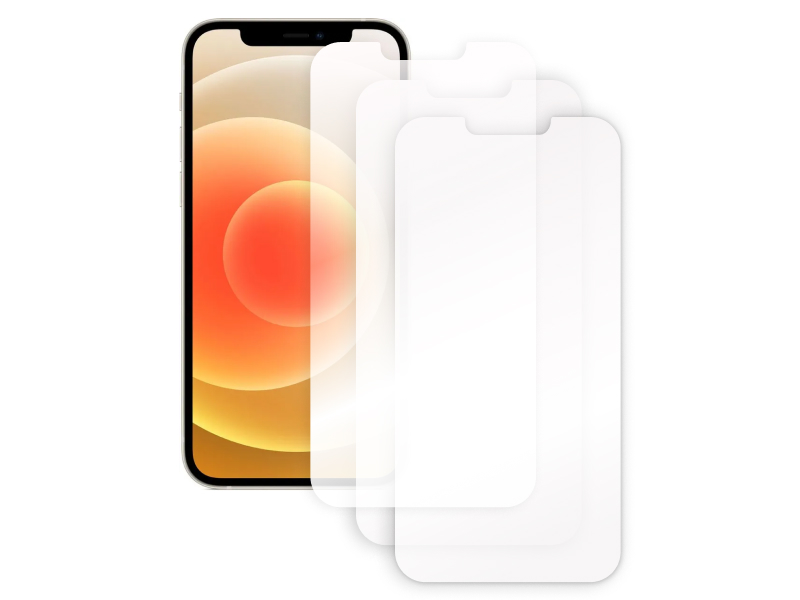 

Гибридное защитное стекло Krutoff для APPLE iPhone 12 3шт 269621, APPLE iPhone 12