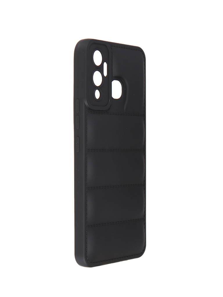

Чехол DF для Infinix Hot 12 Play Silicone дутый Black inJacket-02, Infinix Hot 12 Play