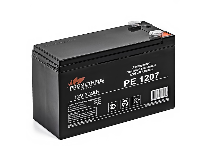 Аккумулятор для ИБП Prometheus Energy AGM PE 1207 12V 7Ah