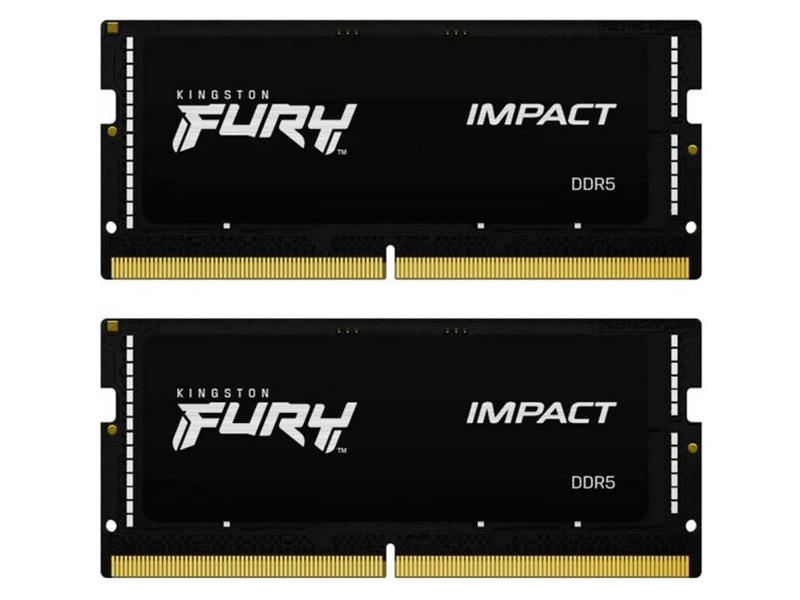 фото Модуль памяти kingston fury ddr5 so-dimm pc5-38400 cl38 - 32gb kit (2x16gb) kf548s38ibk2-32