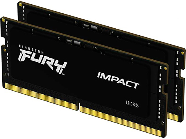 фото Модуль памяти kingston fury ddr5 so-dimm pc5-38400 cl38 - 16gb kf548s38ibk2-16