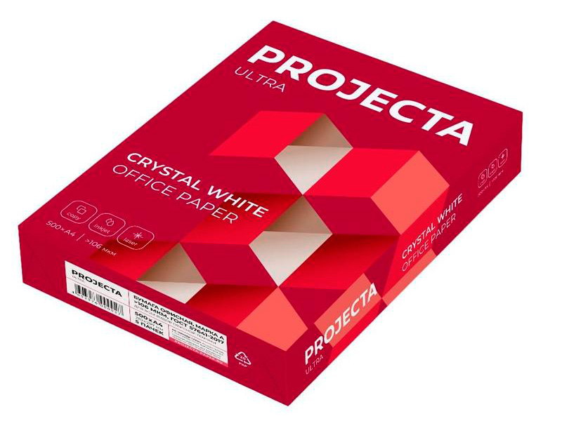 Бумага Projecta Ultra А4 80g/m2 500 листов марка А бумага projecta а4 80g m2 500 листов марка в