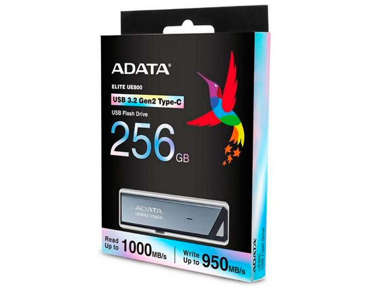USB Flash Drive 256Gb - A-Data Elite UE800 Silver AELI-UE800-256G-CSG usb flash a data dashdrive uv128 256gb