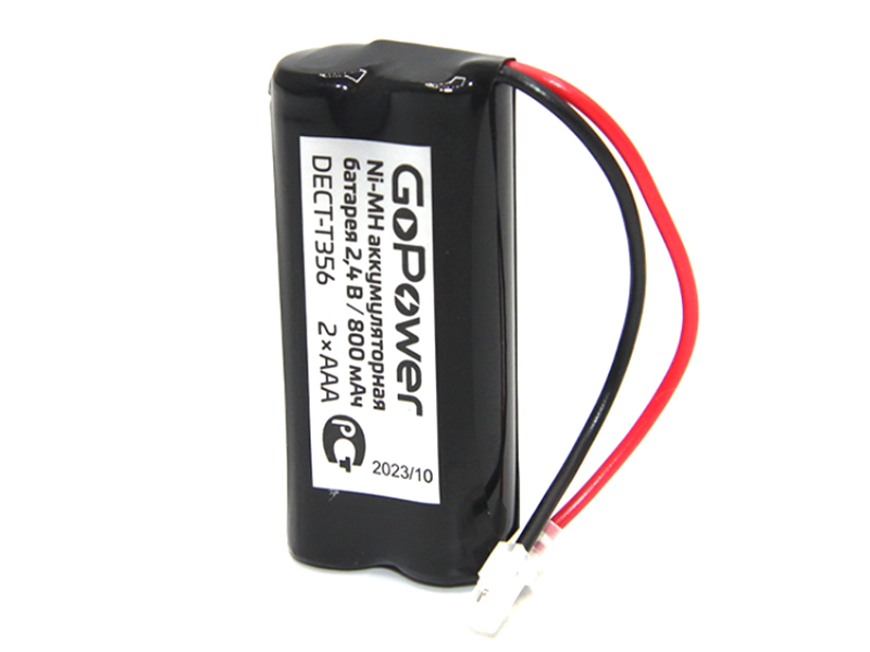 

Аккумулятор GoPower T356 PC1 NI-MH 800mAh 00-00015310, 00-00015310