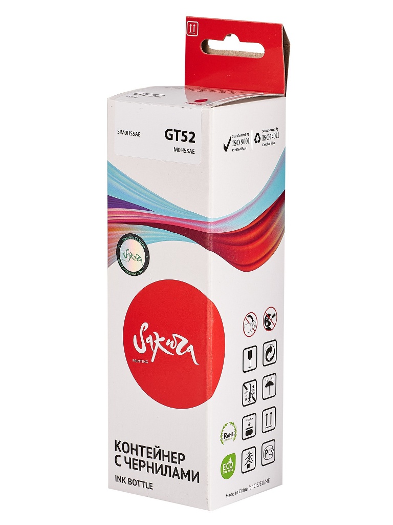 

Чернила Sakura SIM0H55AE (схожий с HP M0H55AE) №GT52 Magenta для HP, SIM0H55AE
