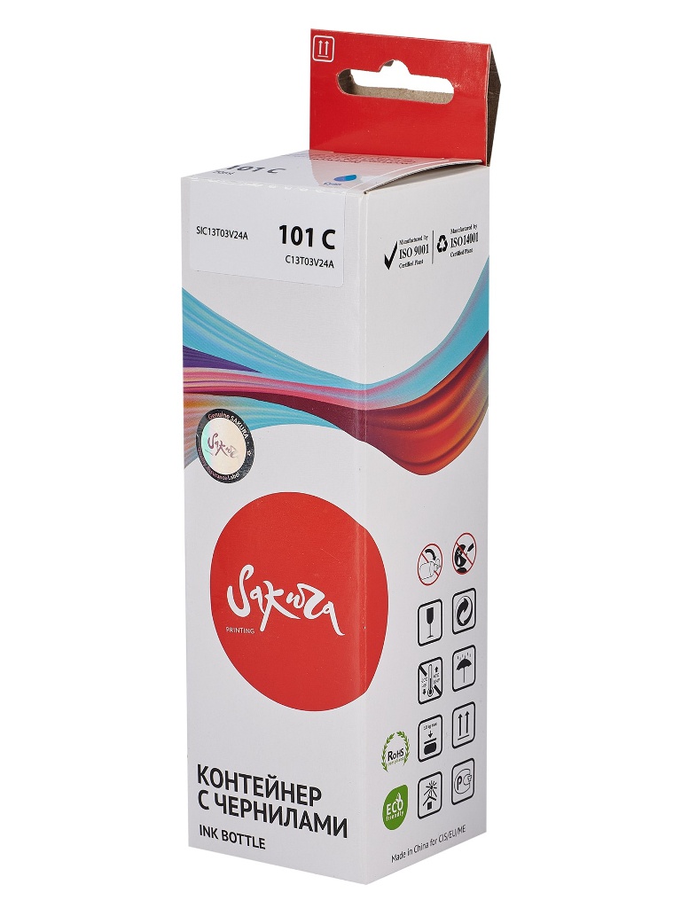 

Чернила Sakura SIC13T03V24A (схожий с Epson C13T03V24A) Cyan для Epson, SIC13T03V24A