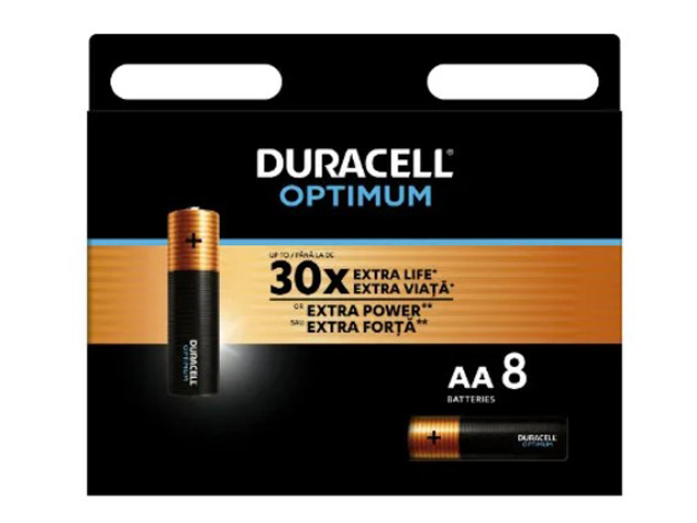 

Батарейка AA - Duracell Optimum DR LR6/8BL OP (8 штук), DR LR6/8BL OP