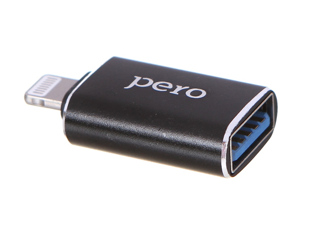 

Аксессуар Pero AD02 OTG Lightning - USB 3.0 Black PRAD02LTBK, PRAD02LTBK