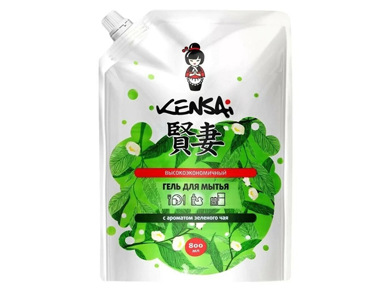 

Гель для мытья посуды Kensai с ароматом зеленого чая 800ml 420917, 420917
