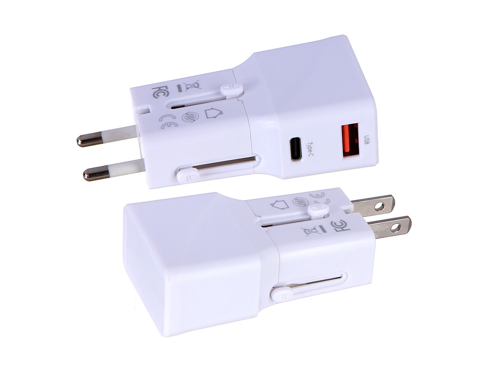 

Зарядное устройство Baseus 3A 18W Universal Conversion Plug Charger White CCTY-02, CCTY-02